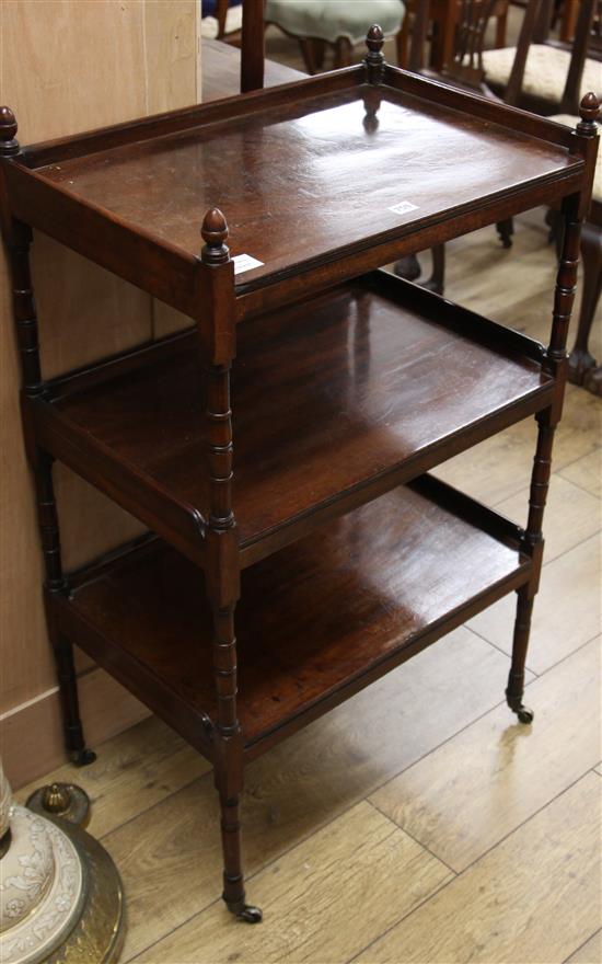 A Regency mahogany whatnot H.103cm